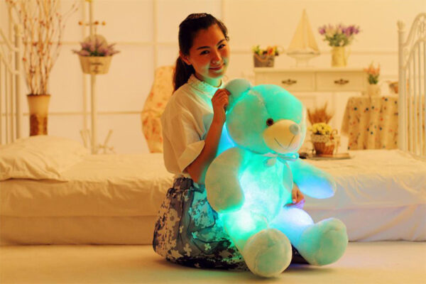 Creative Light Up LED Teddy Bear Stuffed Animals Plush Toy Colorful Glowing Gift For Kids Pillow - Image 10