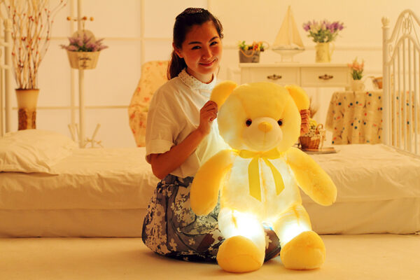 Creative Light Up LED Teddy Bear Stuffed Animals Plush Toy Colorful Glowing Gift For Kids Pillow - Image 6
