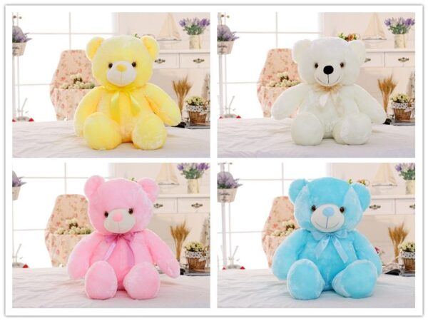 Creative Light Up LED Teddy Bear Stuffed Animals Plush Toy Colorful Glowing Gift For Kids Pillow - Image 2