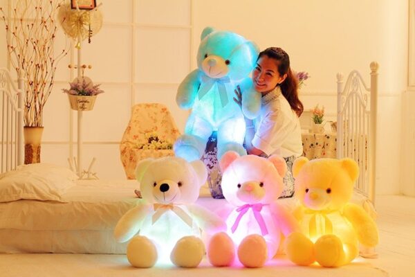 Creative Light Up LED Teddy Bear Stuffed Animals Plush Toy Colorful Glowing Gift For Kids Pillow - Image 9