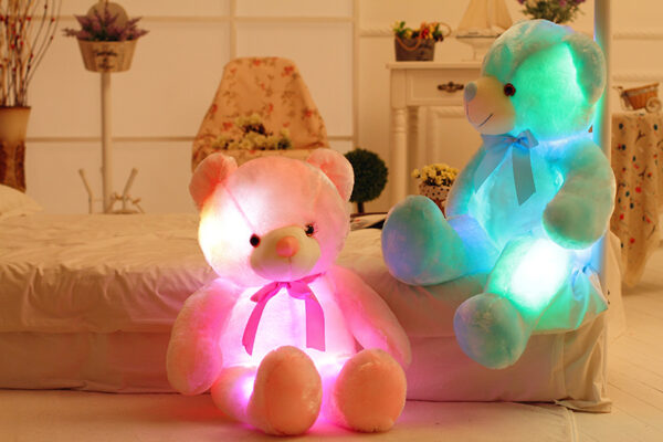 Creative Light Up LED Teddy Bear Stuffed Animals Plush Toy Colorful Glowing Gift For Kids Pillow - Image 7
