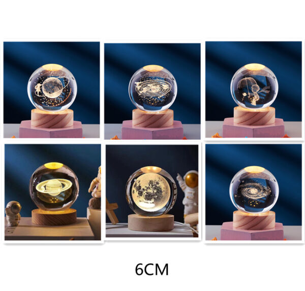 Crystal Ball 3D Night Lamp - Image 7
