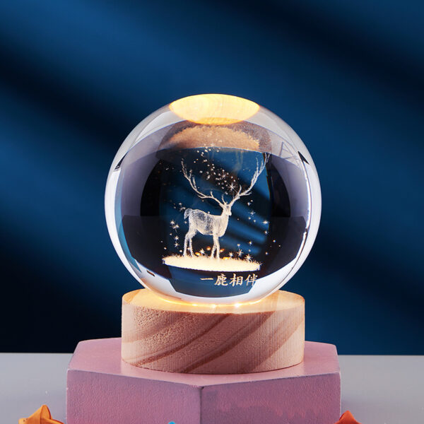 Crystal Ball 3D Night Lamp - Image 5